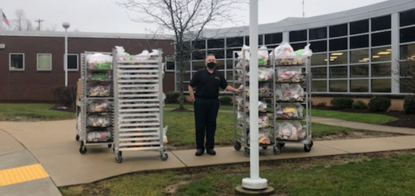 Plum Borough School District’s Food Services Department has extended its hand again. The department helped all students in our community in need of food security by offering a meal delivery service in response to the District going fully remote.    The me